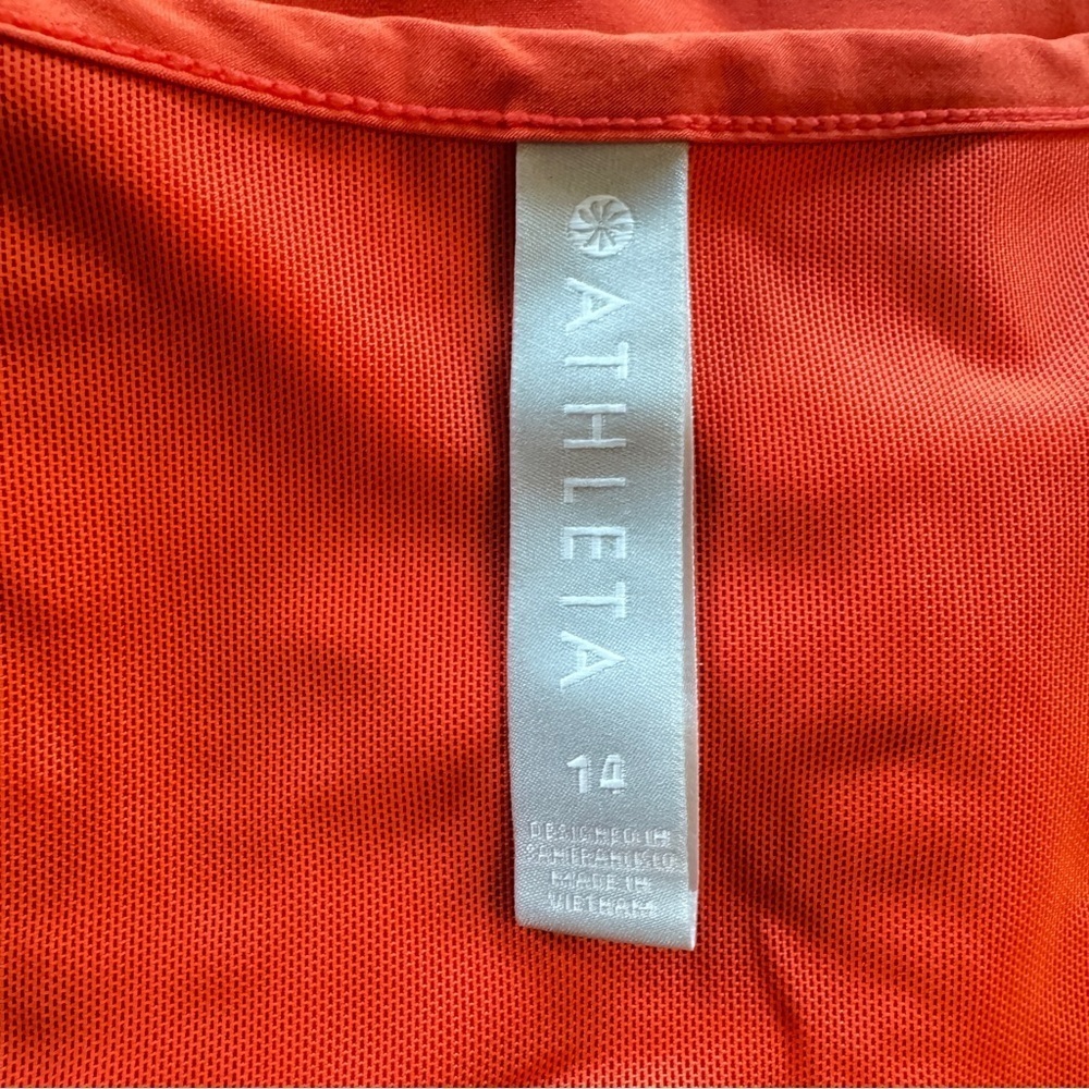 Athleta Expedition Dress Vermillion Orange / Coral Size 14, Style #446859 Active - Picture 2 of 11